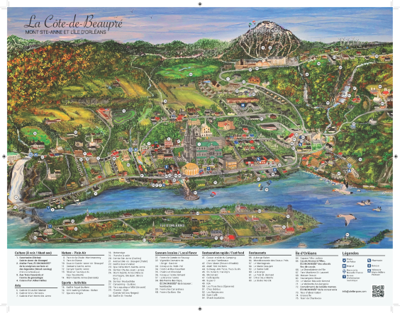 Carte de la C&ocirc;te-de-Beaupr&eacute;